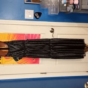 Blackand silver long dress